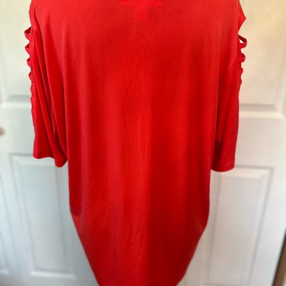 Michael Kors Lattice Sleeve Top